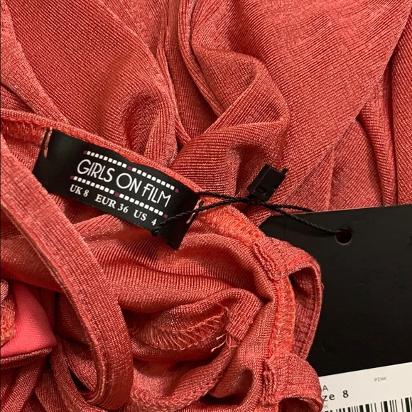 Little Mistress coral maxi dress. NWT - Picture 6 of 8